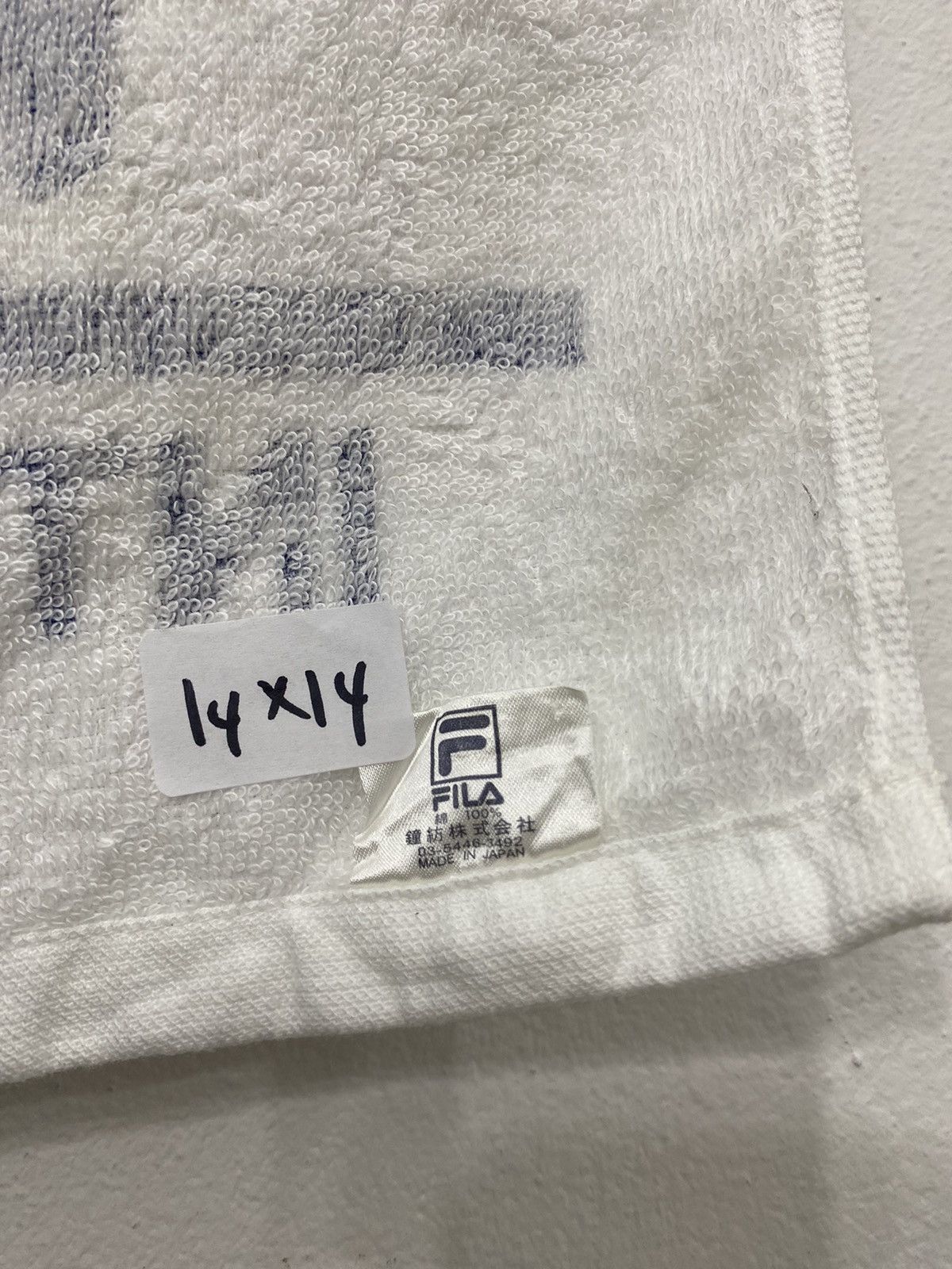 Fila VINTAGE FILA Japan Face / Hand Towel handkerchief Size ONE SIZE - 3 Thumbnail