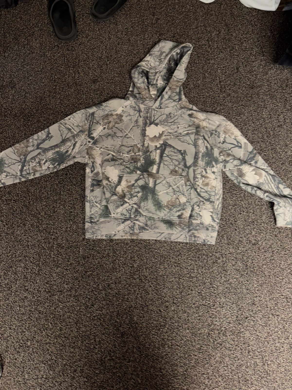 Hollister Hollister Cropped Dark Camo Hoodie Size US S / EU 44-46 / 1 - 1 Thumbnail