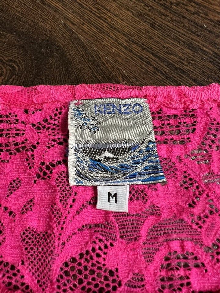 Kenzo KENZO T-shirt Lace Polyamide Pink Size S/M Made In Italy Size M / US 6-8 / IT 42-44 - 13 Thumbnail