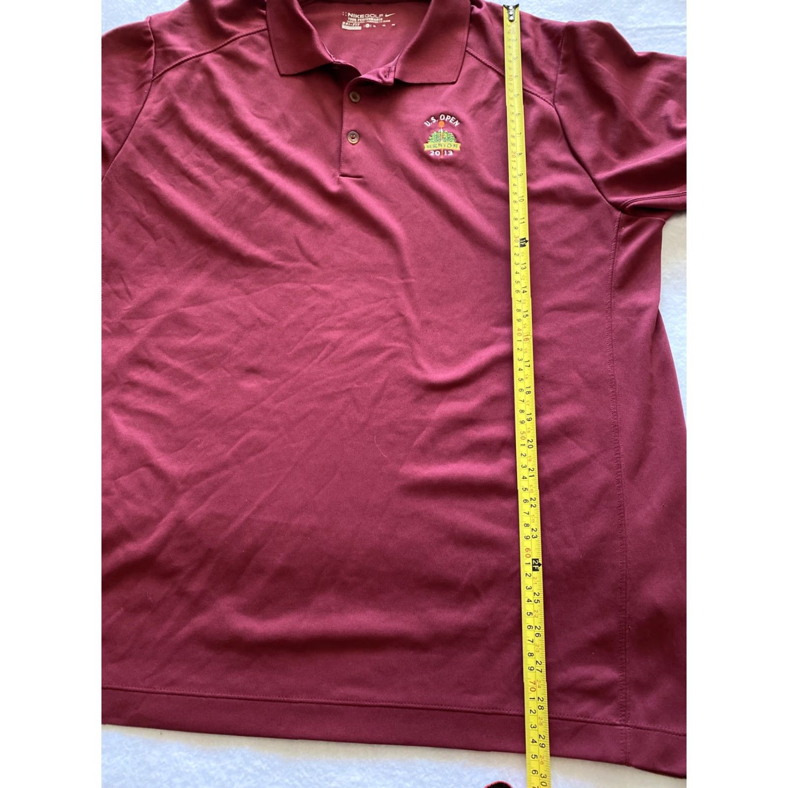 Nike Nike Golf Dri-FIT Tour Performance Polo Shirt Mens XL Maroon Burgundy Mint/15-22 Size US XL / EU 56 / 4 - 6 Thumbnail