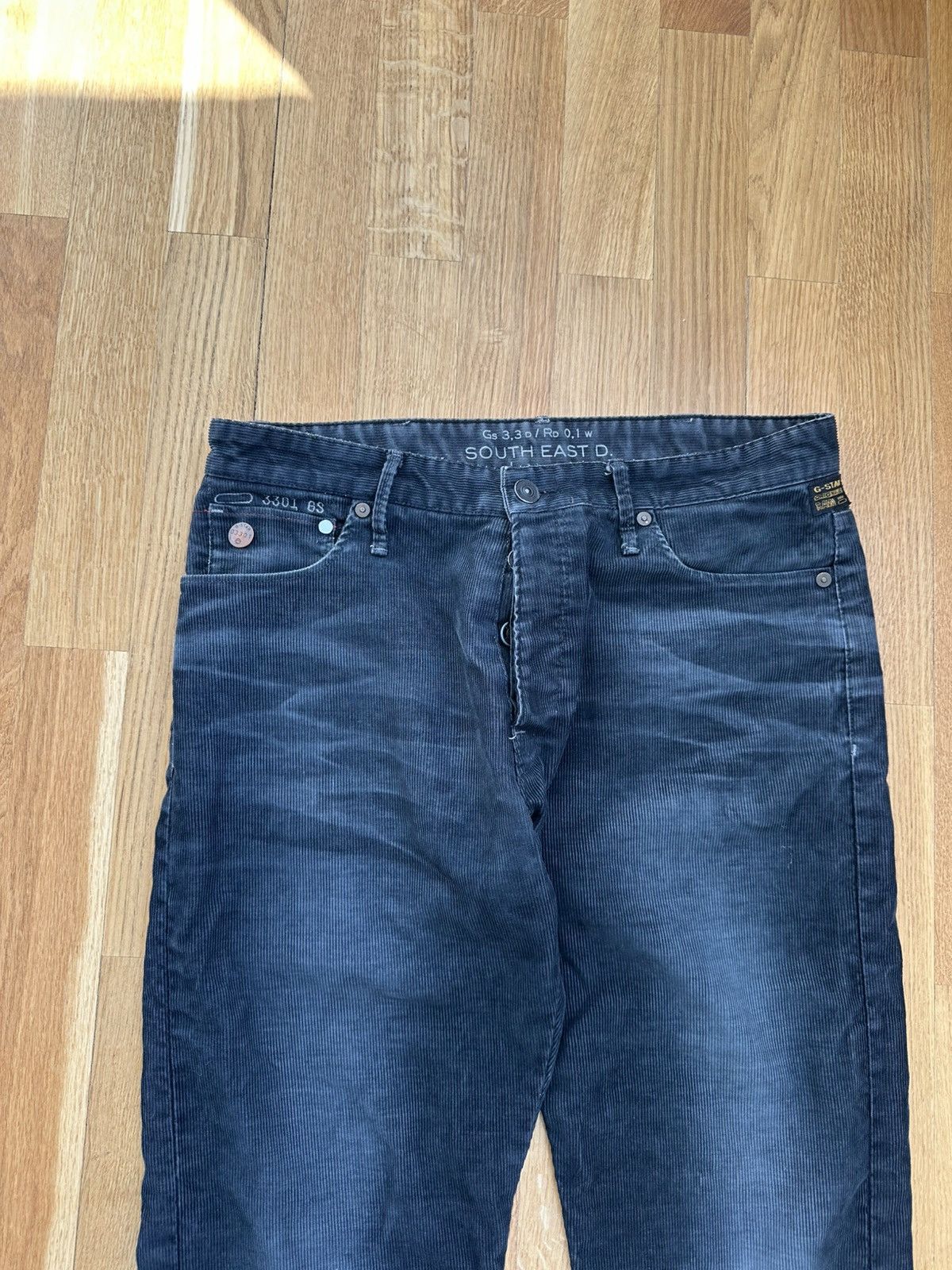 G-Star Vintage G-star Corduroy Pants Patch Logo Y2K Size US 33 - 17 Thumbnail