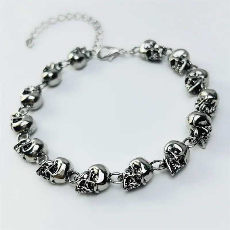 Other Punk Skull Skeleton Bracelet Size ONE SIZE - 2 Thumbnail