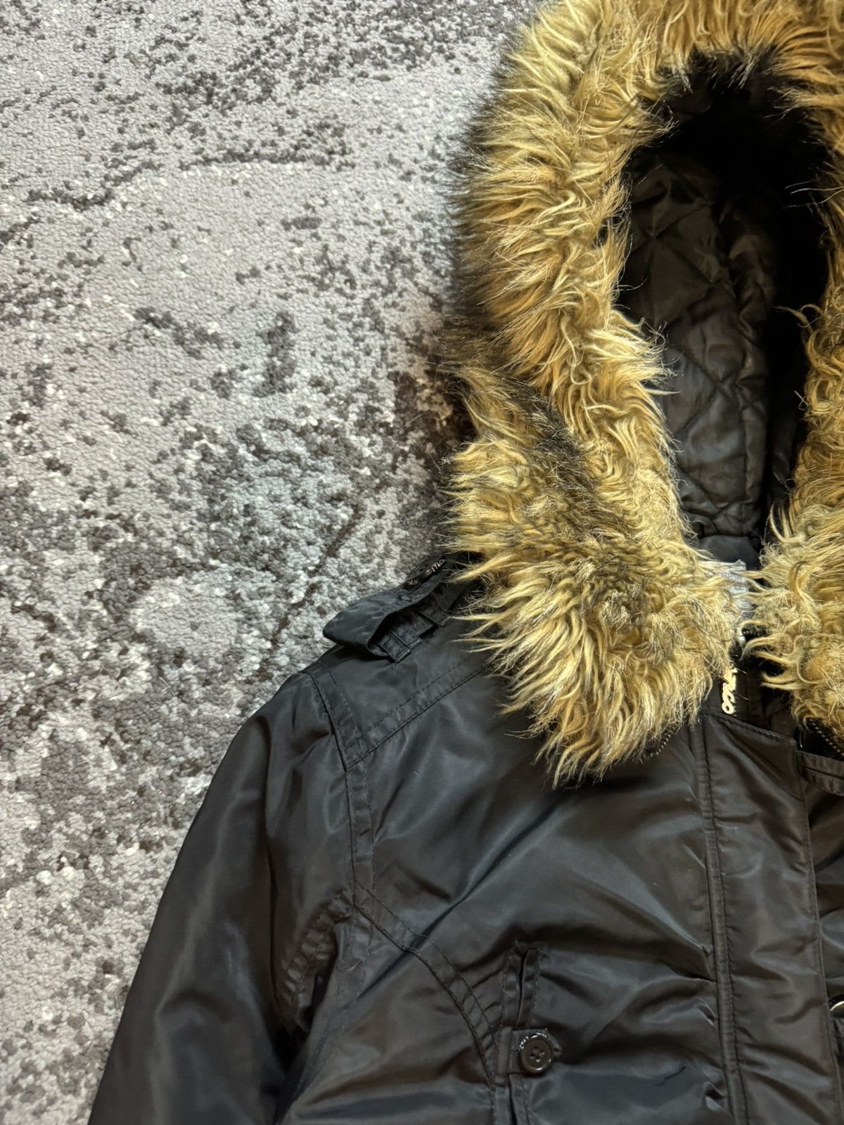 If Six Was Nine × Vintage Vintage Y2K XOXO Bomber Fuzzy Fur Opiuk Owens Style Bomber Size US S / EU 44-46 / 1 - 11 Thumbnail
