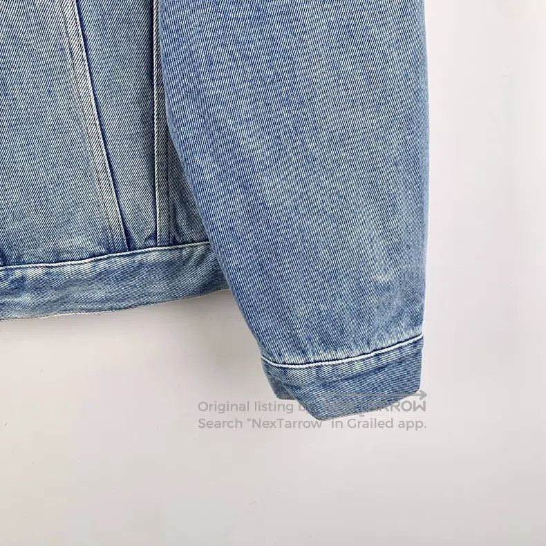 Balenciaga Balenciaga Light Blue Cotton Collar Single Breasted Long S Size XS / US 0-2 / IT 36-38 - 4 Thumbnail