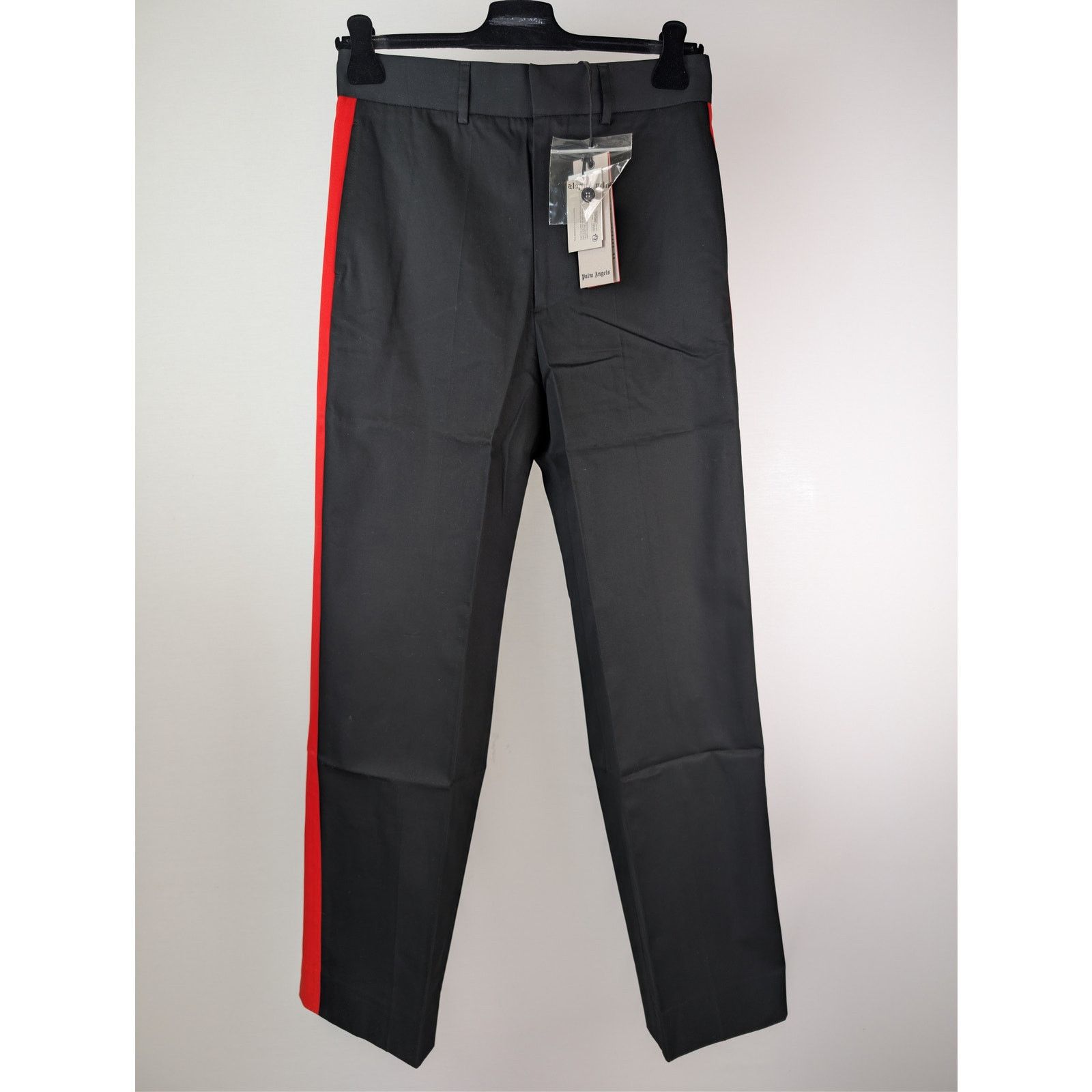 Palm Angels o1rshd1 Racing Chino Pants in Black / Red Size US 36 / EU 52 - 2 Thumbnail