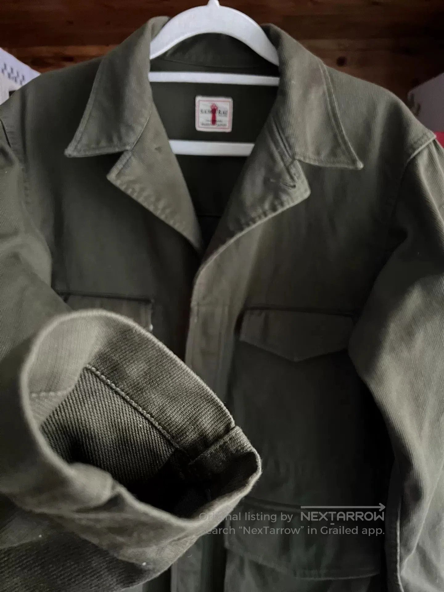 Samurai Jeans olive green bomber jacket with four pockets. Size US M / EU 48-50 / 2 - 3 Thumbnail