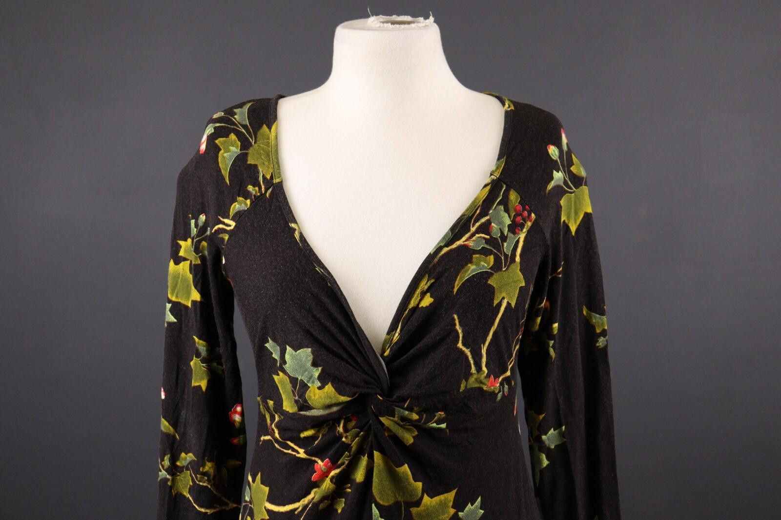 Roberto Cavalli Roberto Cavalli Multicolor Floral Mesh Blouse Shirt Size L Size L / US 10 / IT 46 - 2 Thumbnail