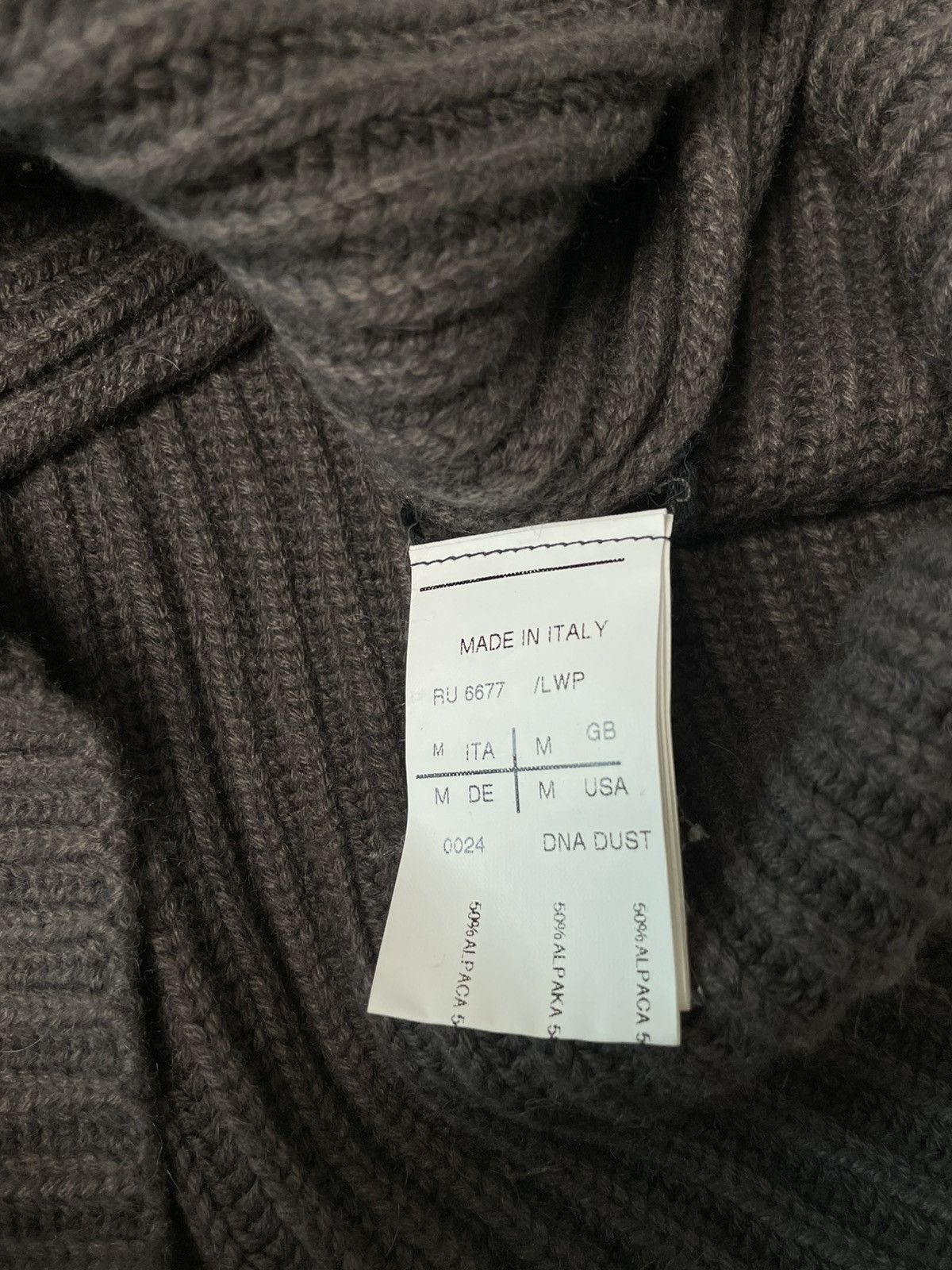 Rick Owens Rick Owens AW10 Gleam Heavy Wool Turtleneck Sweater Size US L / EU 52-54 / 3 - 5 Thumbnail