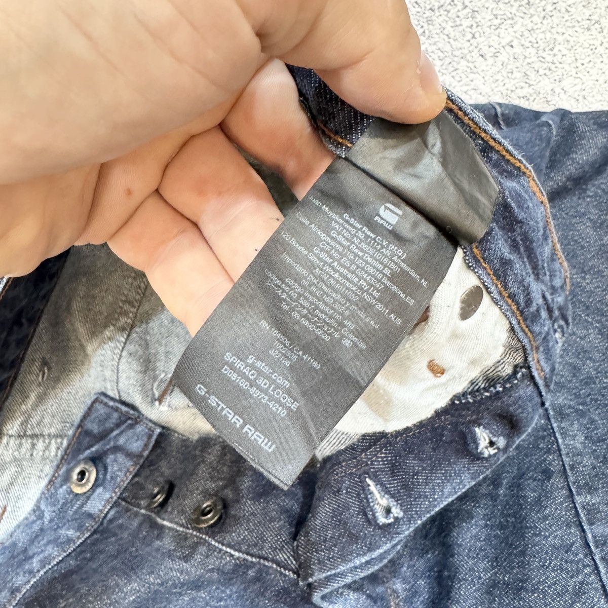 Designer × G-Star G-Star Raw Spiraq 3D Loose Fit Mens Jeans 34/32 Size US 34 / EU 50 - 9 Thumbnail
