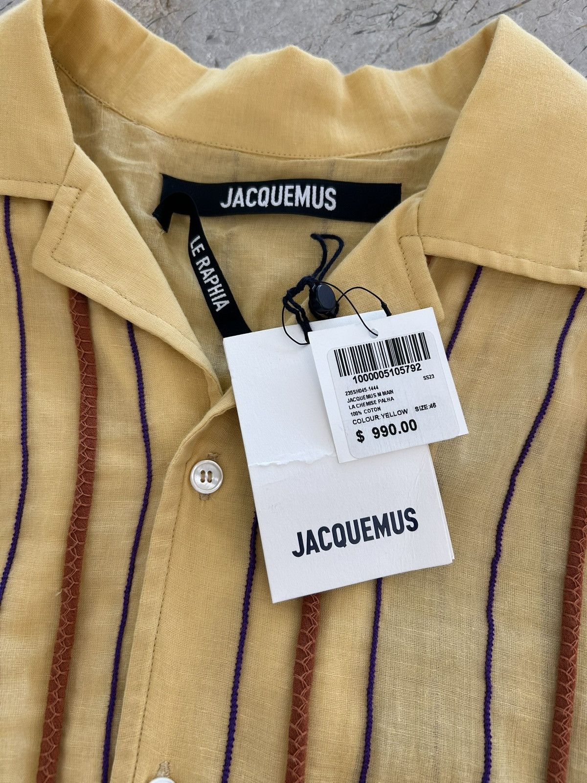 Jacquemus Le Raphia “Le Chemise Palha” shirt Size US S / EU 44-46 / 1 - 5 Thumbnail