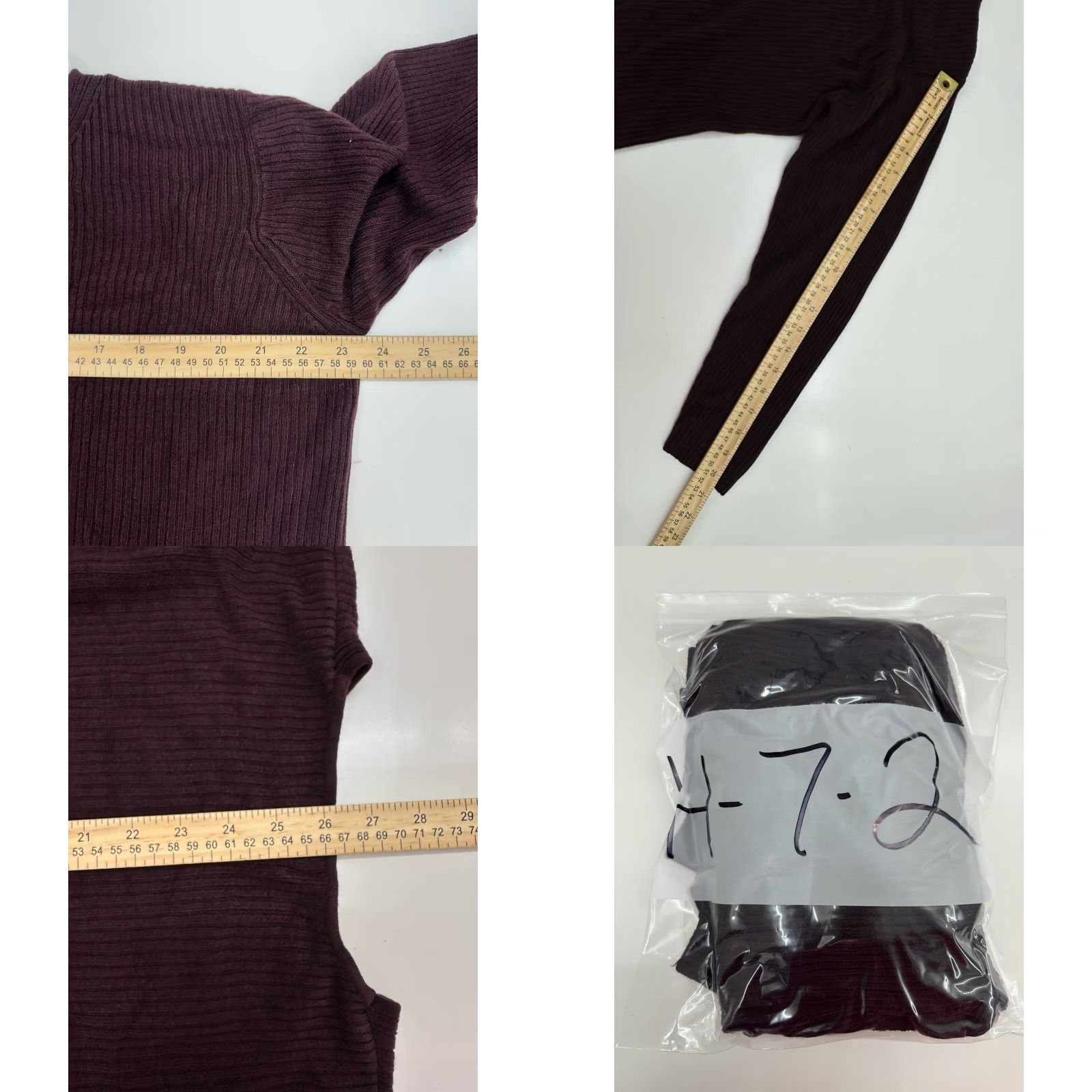 CO Working Class Designs & Co Womens Sweater Size 18/20 Purple Long Sleeve V-Neck Pullover Shirt Women Size XXL / US 16-18 / IT 52-54 - 8 Thumbnail