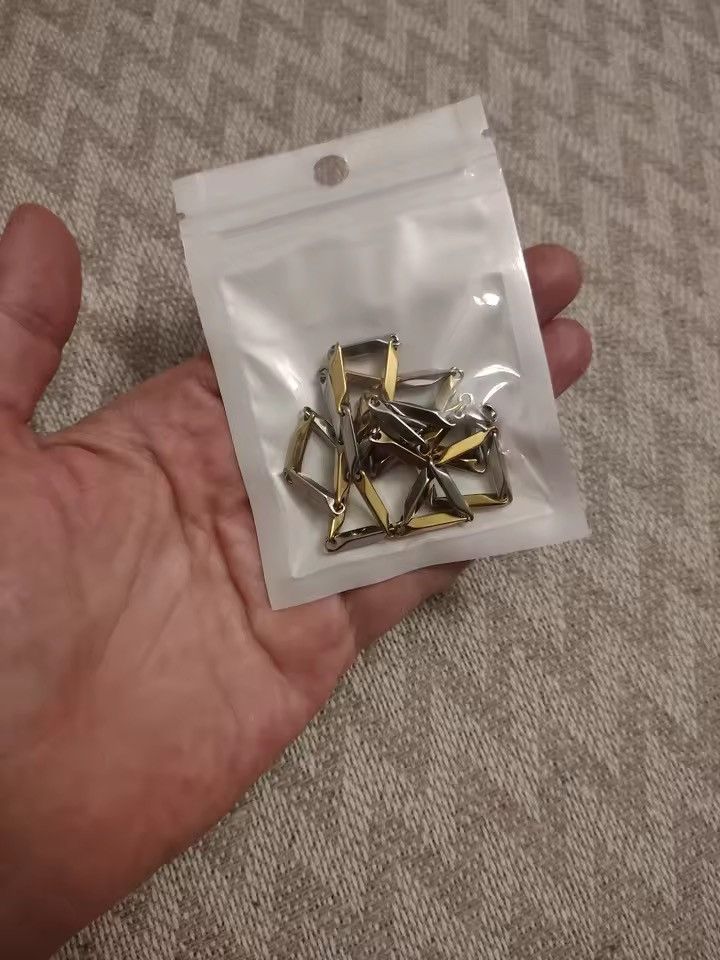 Japanese Brand 2.5mm + 55 cm Sharp Chain –Solid Gold Silver Color Finish Size ONE SIZE - 3 Thumbnail