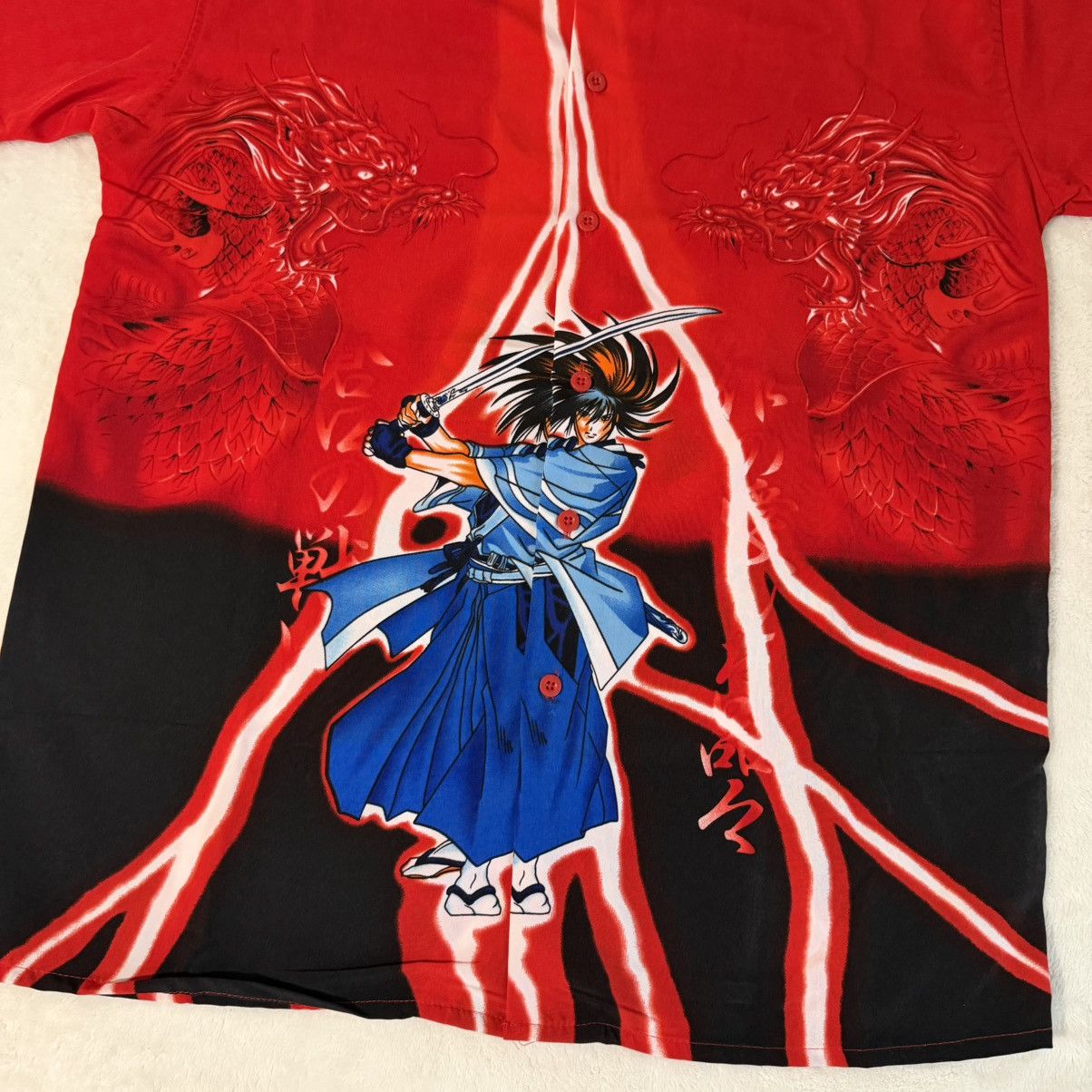 Other y2k Vintage Knu Anime All Over Print Button Up Shirt Size US M / EU 48-50 / 2 - 2 Thumbnail