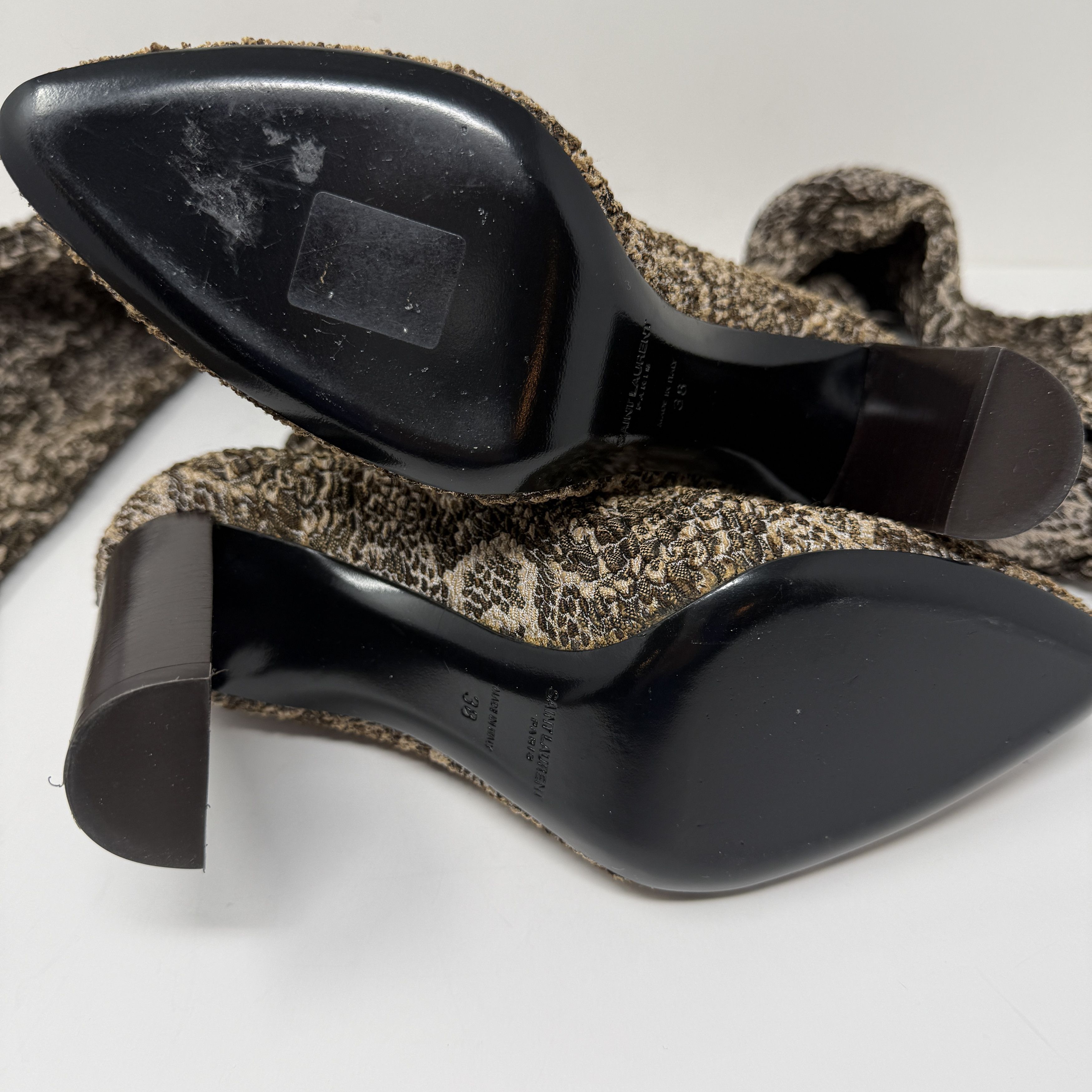 Saint Laurent Paris Saint Laurent YSL Moon Snake Stretch Knit Size US 8 / IT 38 - 4 Thumbnail
