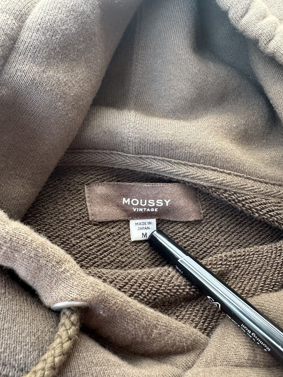 MOUSSY Moussy Vintage Made in Japan Army Green Hoodie SSENSE Size US M / EU 48-50 / 2 - 3 Thumbnail