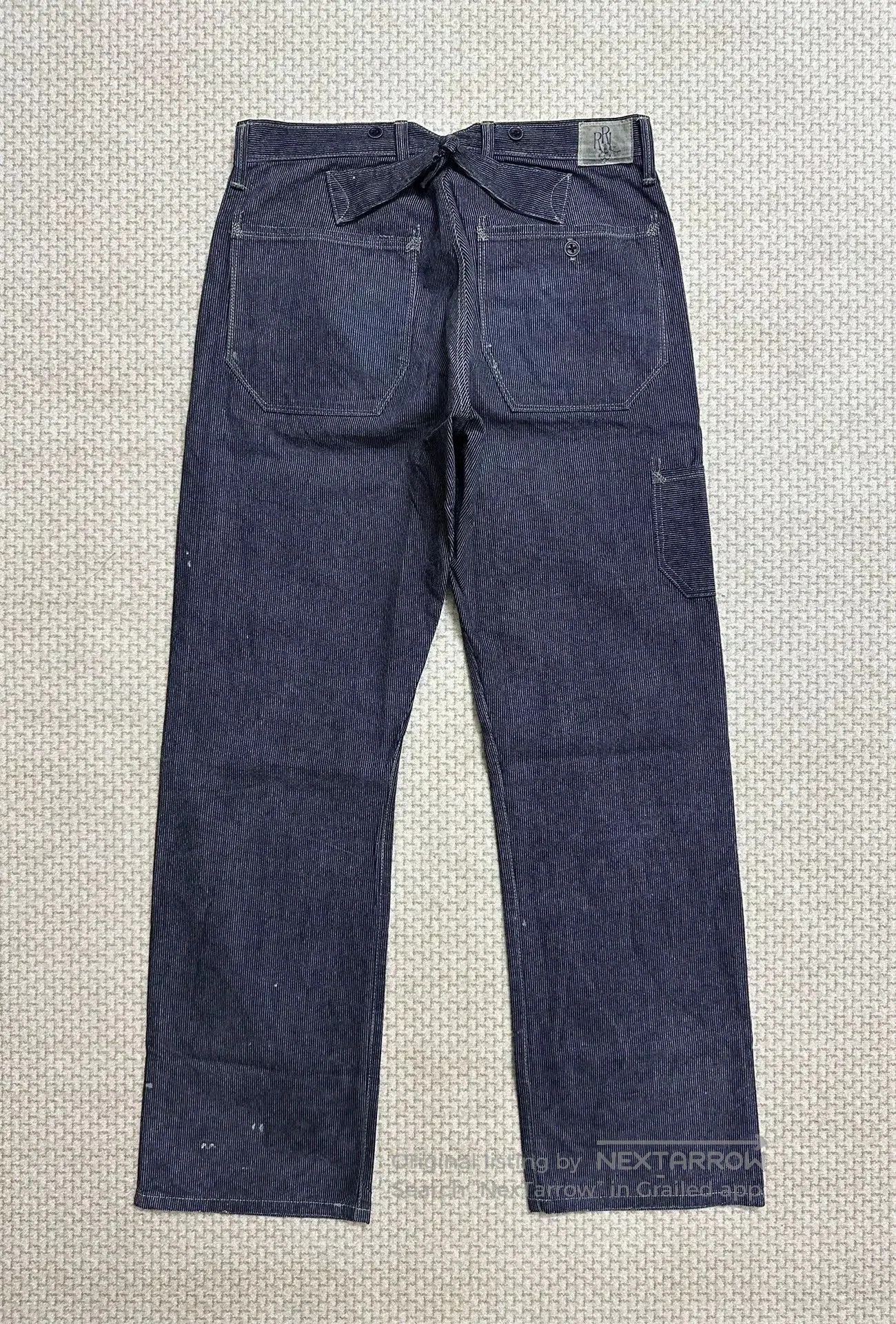 RRL Ralph Lauren RRL Vintage Navy Stripe Work Pants. Size US 29 - 3 Thumbnail