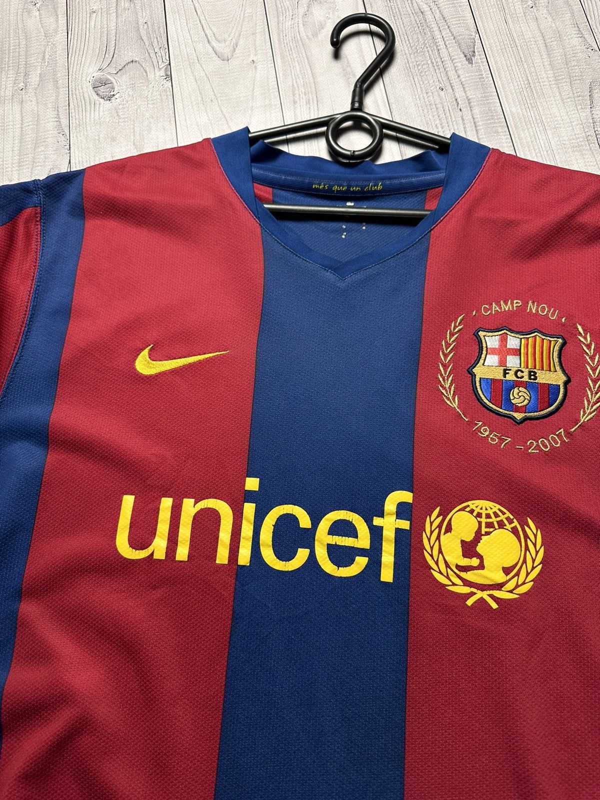Nike × Vintage Vintage Nike Barcelona soccer jersey 150 years rare size L Size US L / EU 52-54 / 3 - 5 Thumbnail