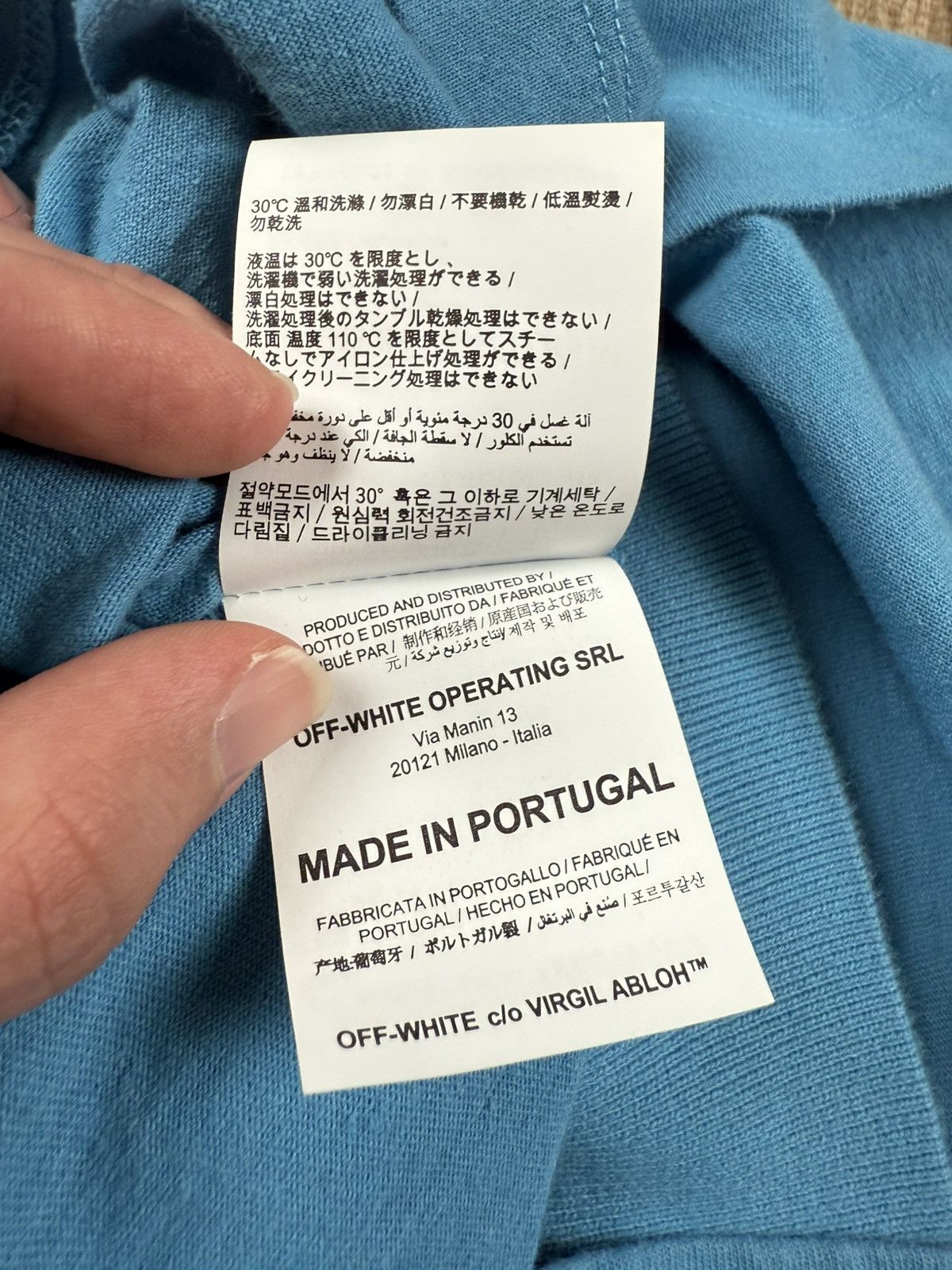 Off-White Off White x Virgil Airport Tape Shirt Hoodie Size US XS / EU 42 / 0 - 8 Thumbnail