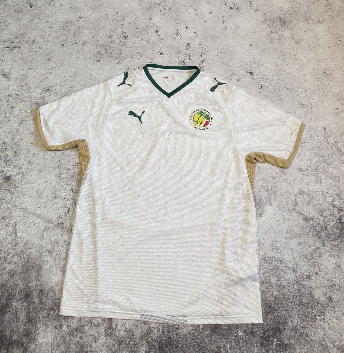 Puma Senegal National Team 2008-10 Home Shirt Jersey Puma Size US XL / EU 56 / 4 - 1 Thumbnail