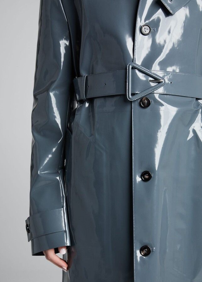 Bottega Veneta o1n1vont1124 Trench Coat in Slate Grey Size XS / US 0-2 / IT 36-38 - 5 Thumbnail