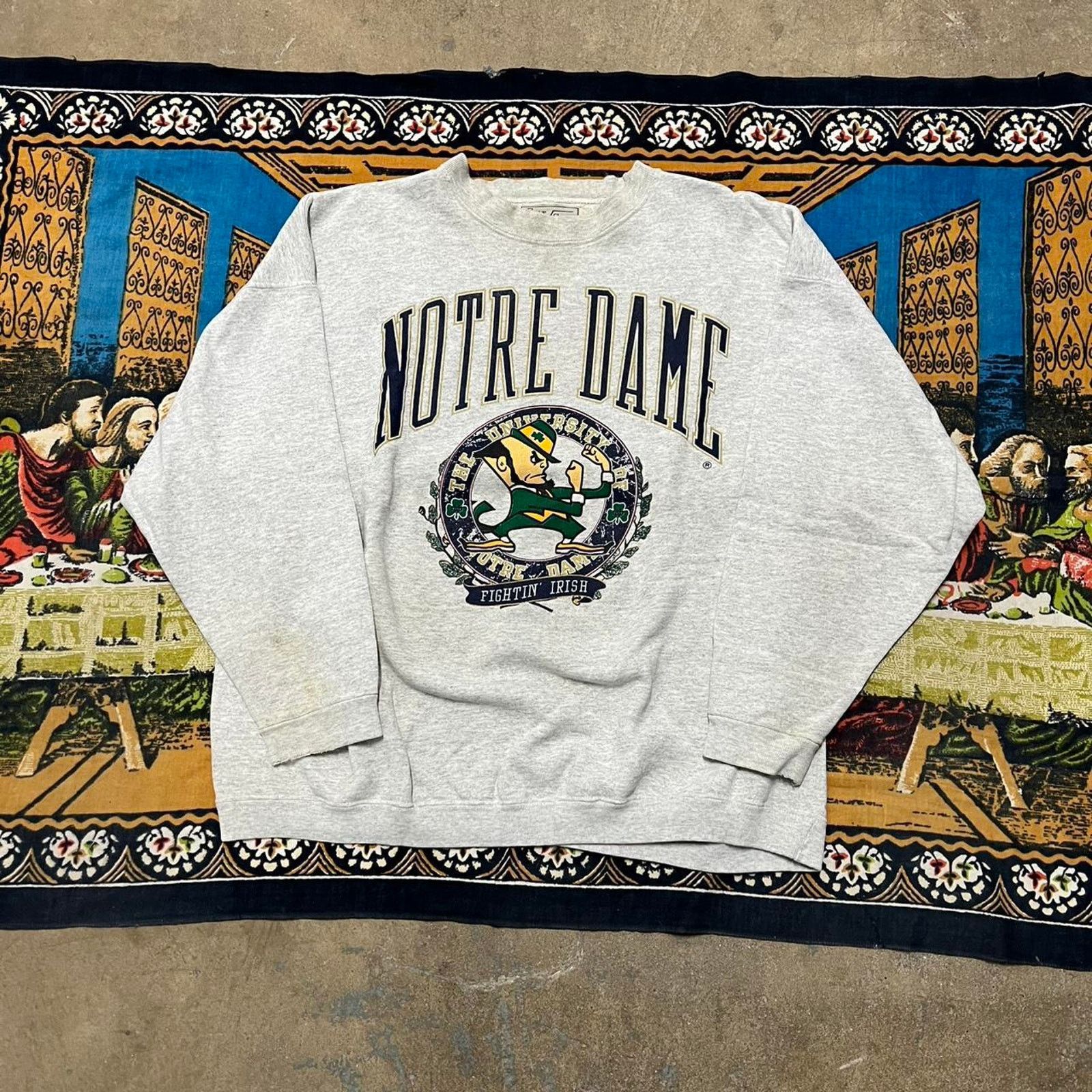 Nike × Russell Athletic Vintage Notre Dame crewneck sweatshirt size XL sportswear Size US XL / EU 56 / 4 - 1 Thumbnail