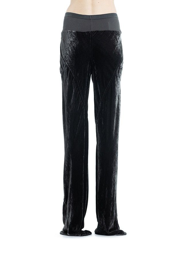 Rick Owens Last Rick Owens High-Waist Velvet Pants Ribbed Waistband Size 32" / US 10 / IT 46 - 5 Thumbnail