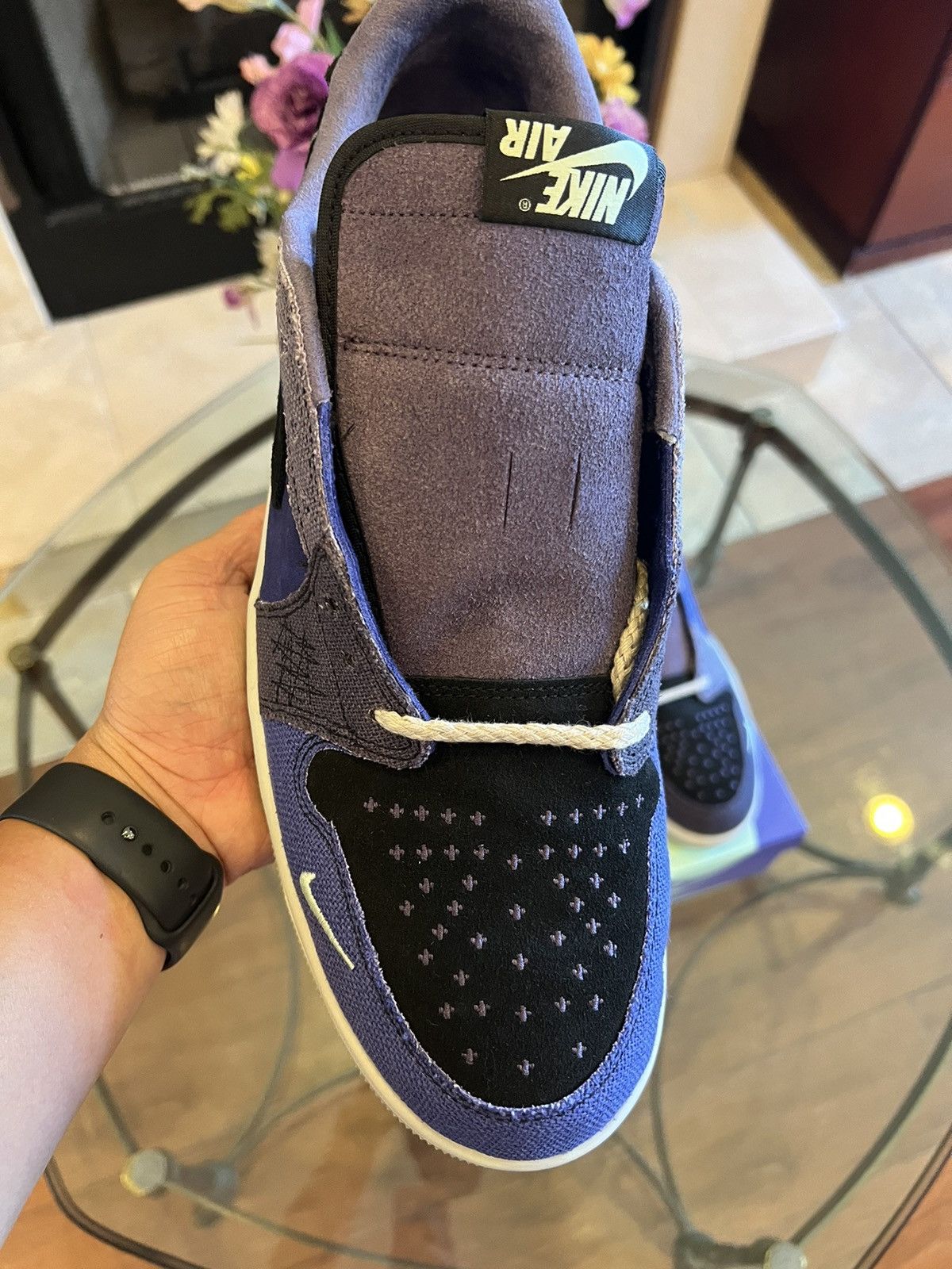 Nike Zion Williamson x Air Jordan 1 Retro OG Low Voodoo Size US 9.5 / EU 42-43 - 8 Thumbnail