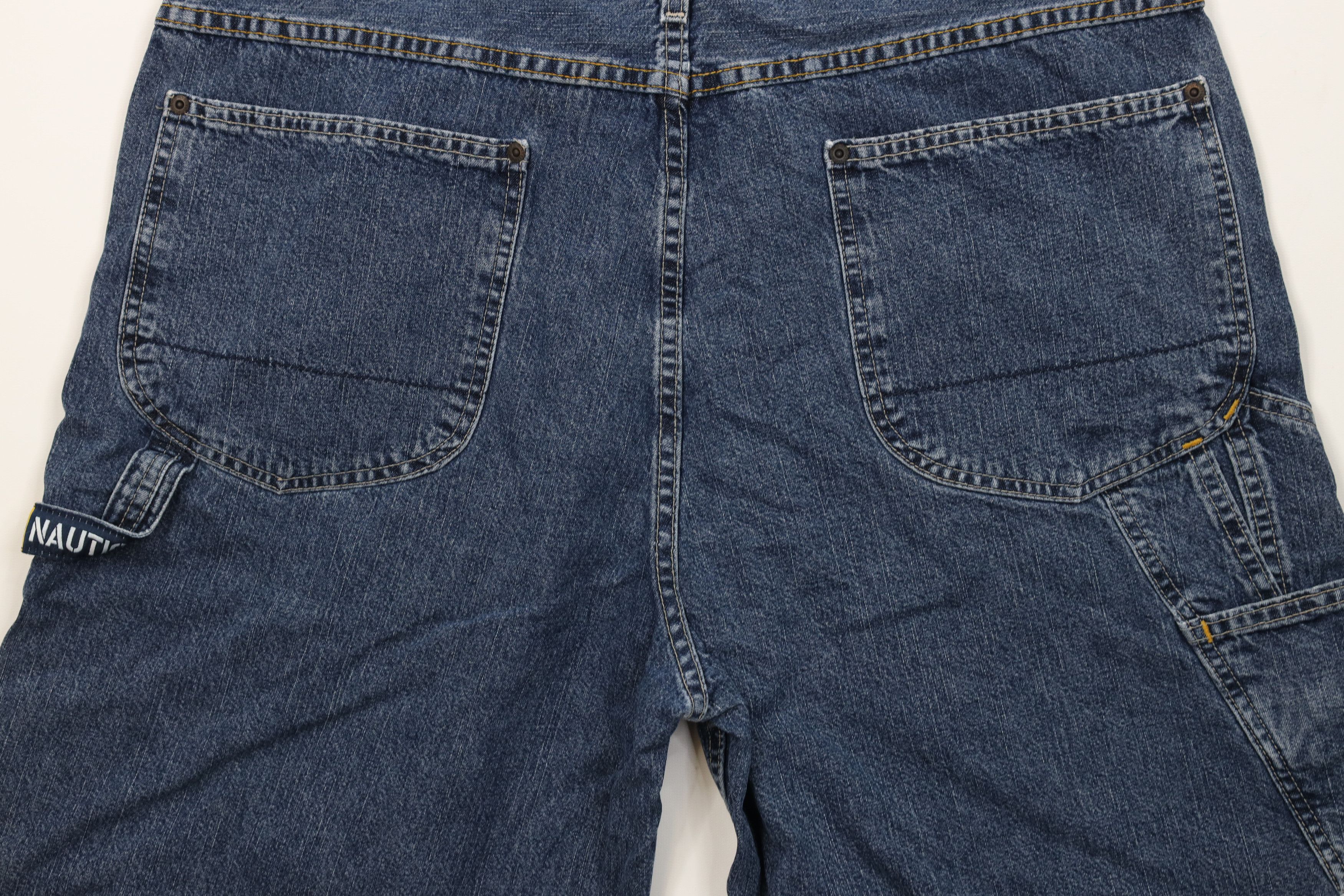 Nautica Vintage 90s Nautica Baggy Fit Dungaree Denim Jean Shorts Size US 36 / EU 52 - 9 Thumbnail