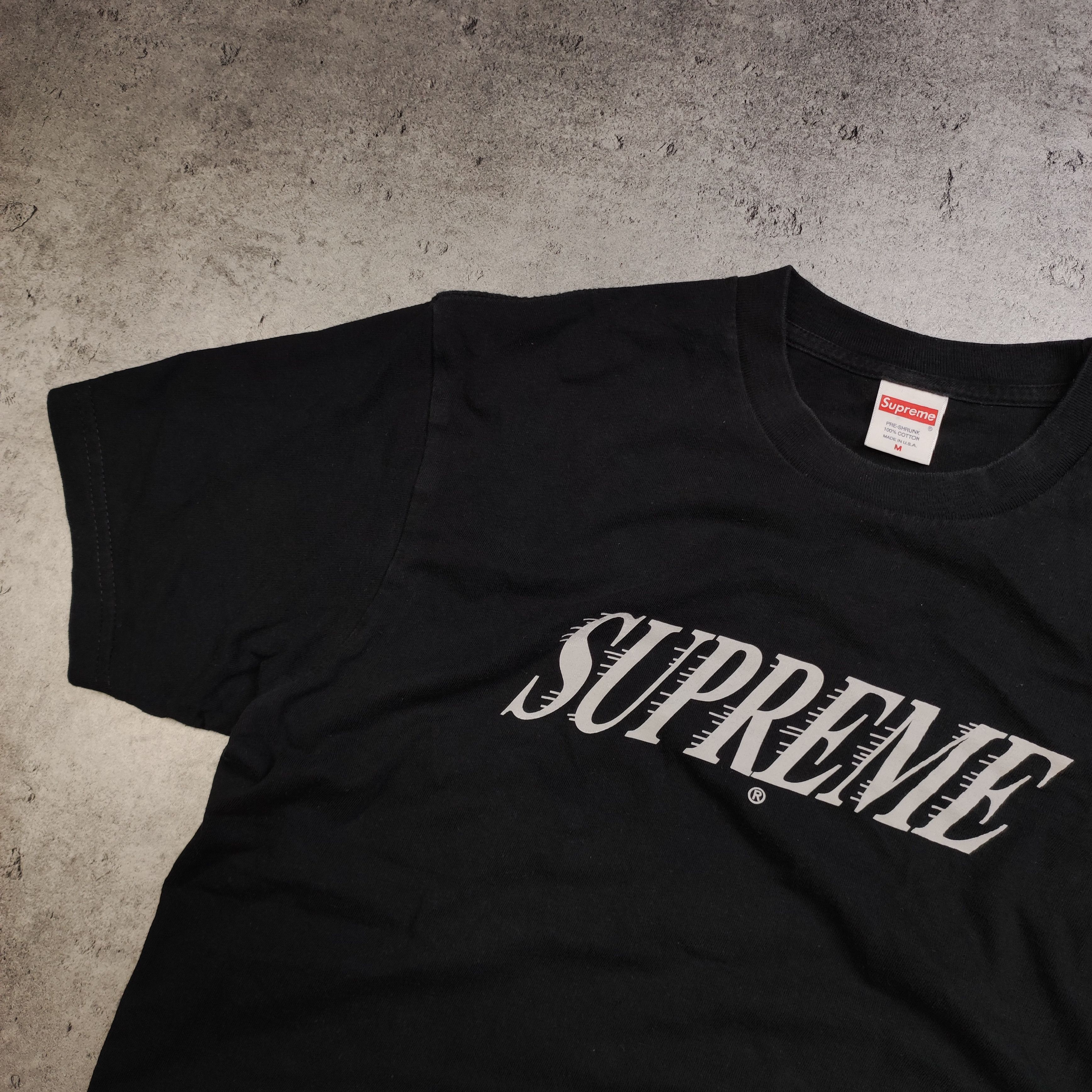 Supreme Supreme Skateboards Black Glitch Logo Tee Size US M / EU 48-50 / 2 - 3 Thumbnail