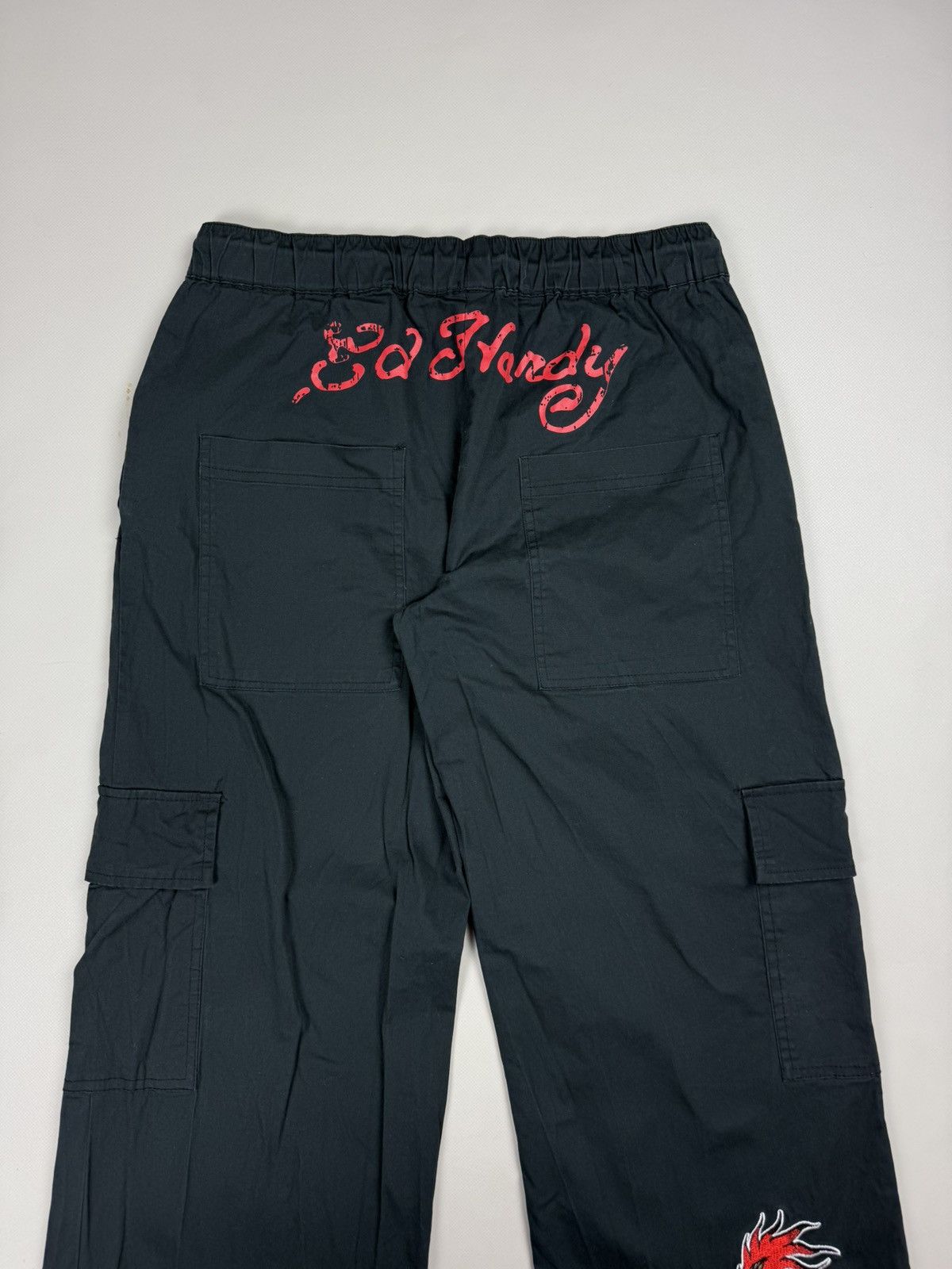 Ed Hardy Ed Hardy Urban Cargo Graphic Print Y2K Parachute Pants Size 28" / US 6 / IT 42 - 22 Thumbnail