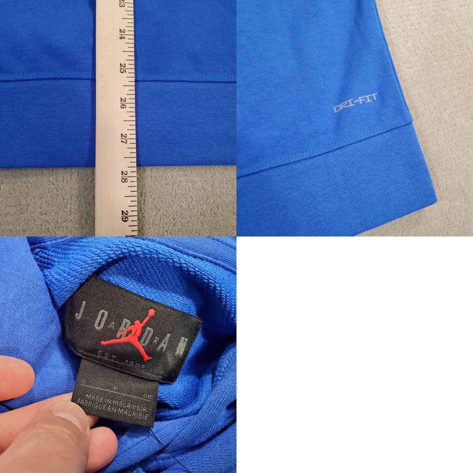 Jordan Brand Nike Air Jordan Sleeveless Hoodie Mens Small Blue Training Sweatshirt DQ7946 449 Size US S / EU 44-46 / 1 - 8 Thumbnail