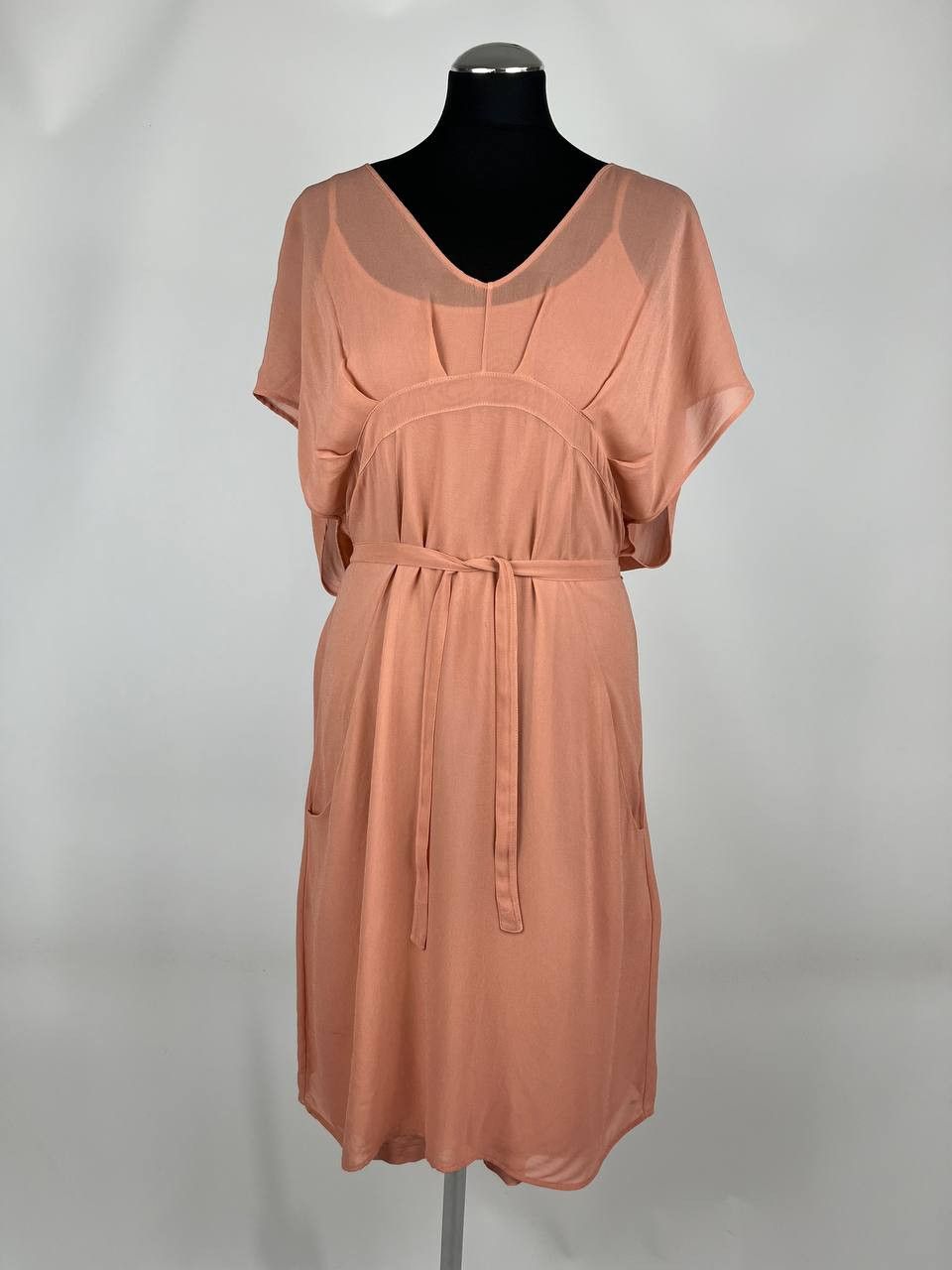 Transit Transit Par Such Peach Women Owersaize Dress Size 3 (0469) Size L / US 10 / IT 46 - 1 Thumbnail