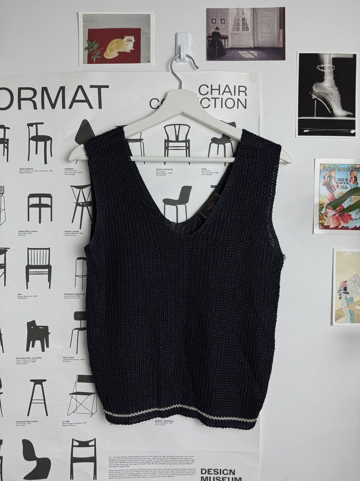 Fendi Vintage 90s Fendi crochet vest top M designer old money rare Size M / US 6-8 / IT 42-44 - 1 Thumbnail