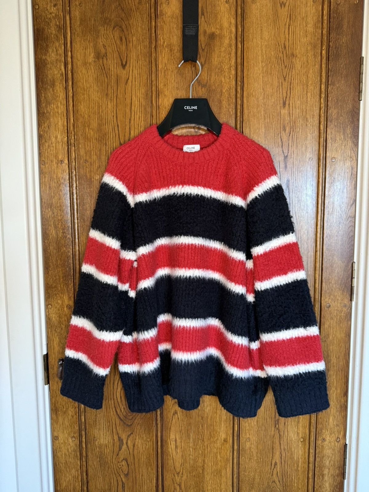 $1.35k 🤑 FW24 Celine striped sweater Hedi Slimane sample