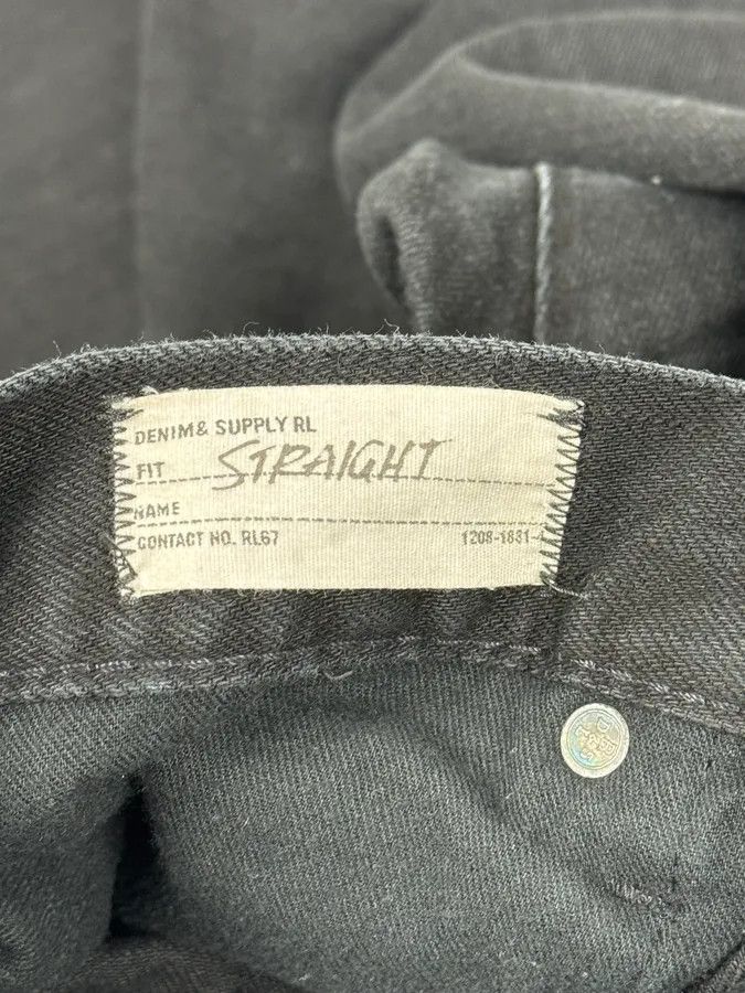 Polo Ralph Lauren AW2014 Ralph Lauren Black Minimalist Denim Jeans Size US 34 / EU 50 - 9 Thumbnail