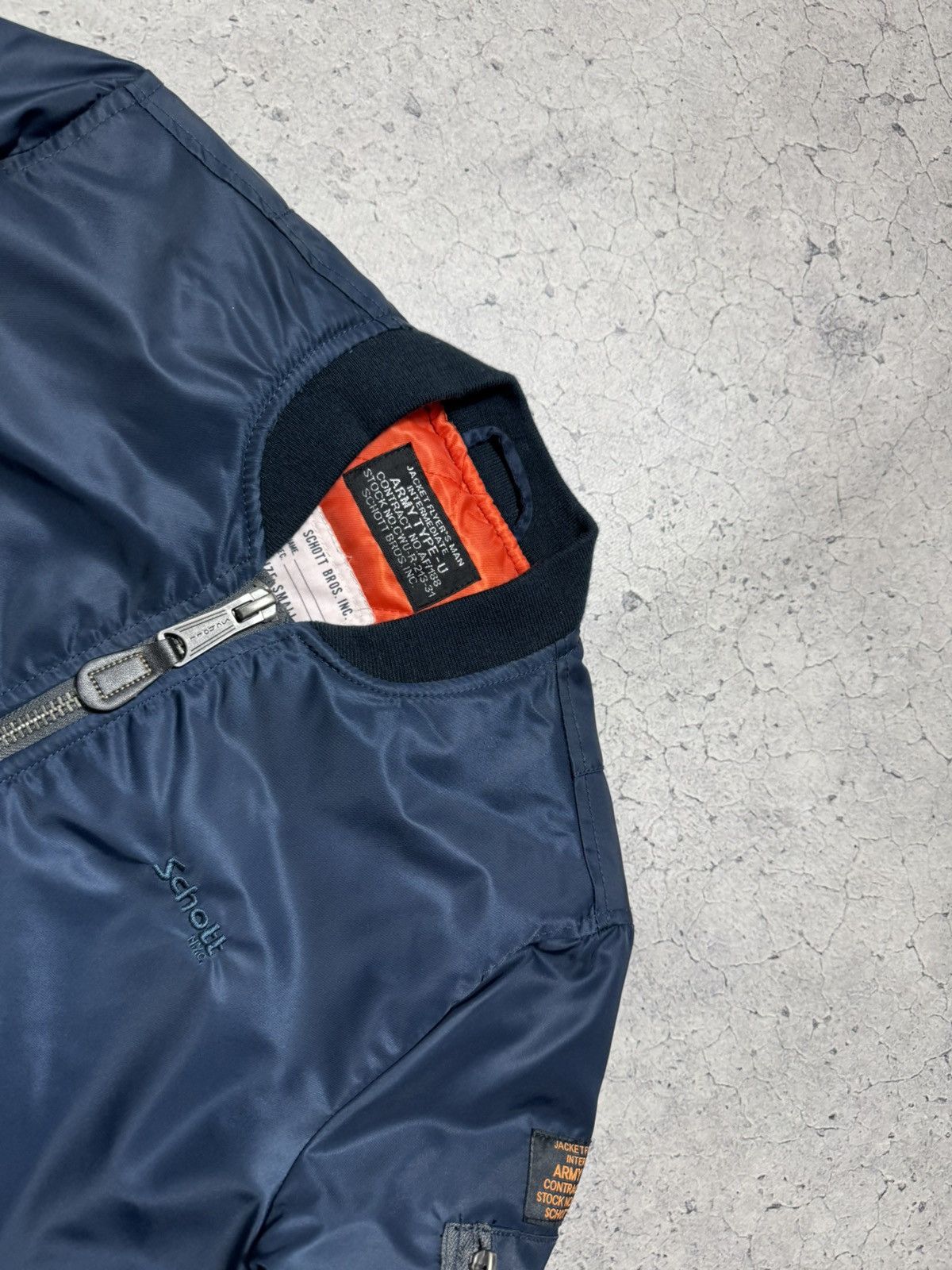 Schott Schott MA-1 Bomber Army Type U Bomber Jacket Size S Size US S / EU 44-46 / 1 - 5 Thumbnail
