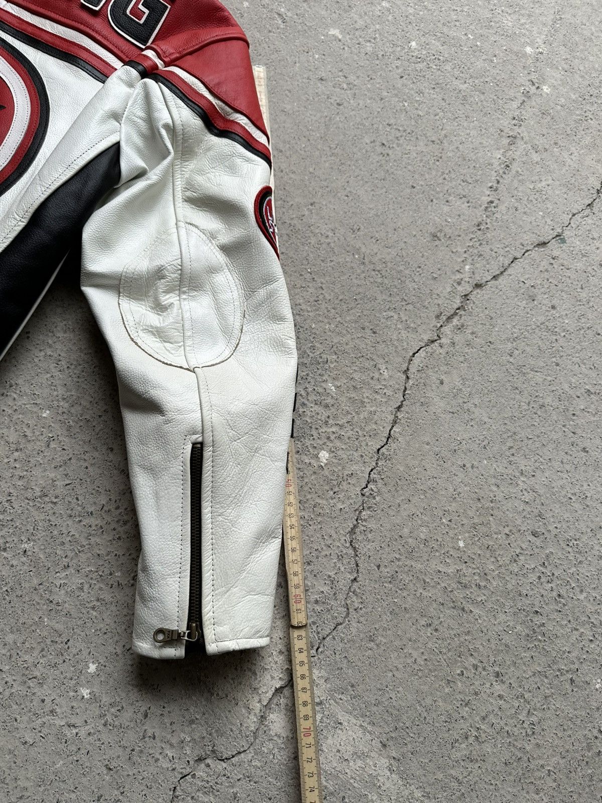 Lucky Brand Lucky Strike Exklusiv Arrow Leather Jacket S red white Size US S / EU 44-46 / 1 - 22 Thumbnail