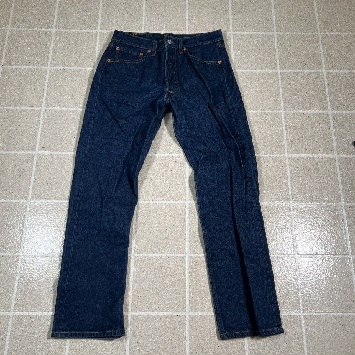 Levi's Vtg 90s Levi’s 501XX Button Fly Jeans Made in Mexico 29x28 Size US 29 - 5 Thumbnail
