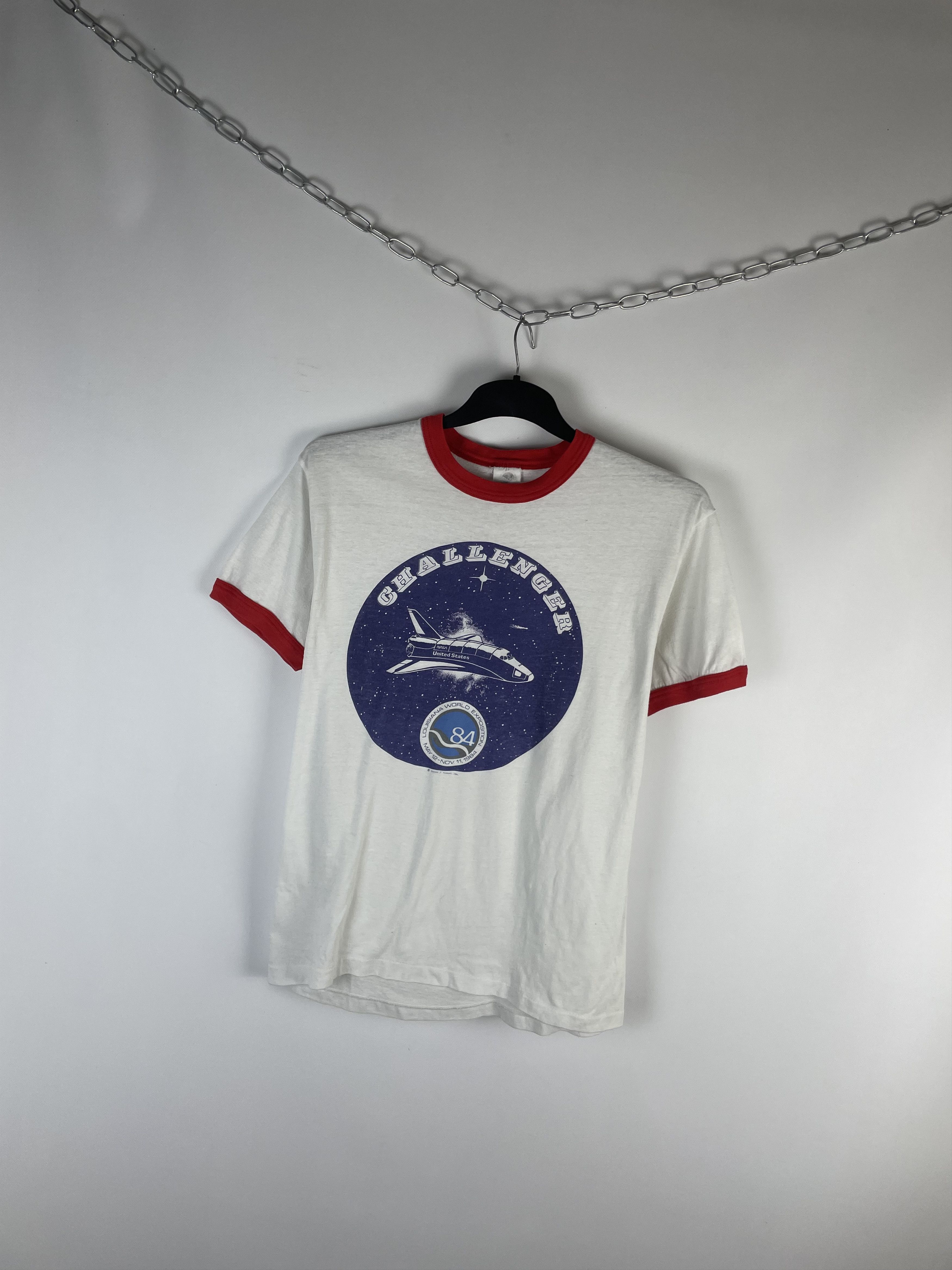 NASA NASA Vintage White Tee 1984 Size US XL / EU 56 / 4 - 2 Thumbnail