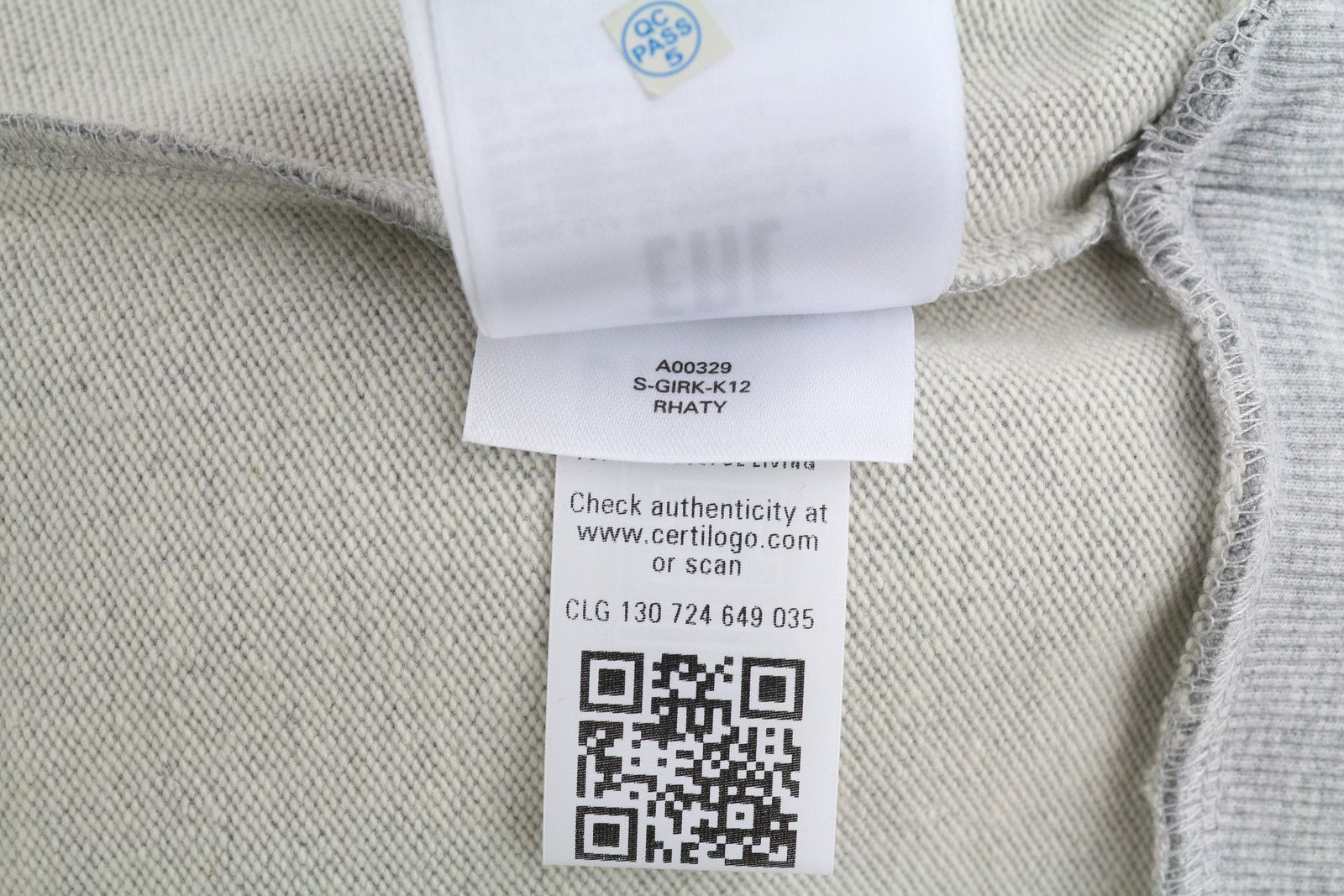 Diesel S-GIRK-K12 M Grey Melange Logo Sweatshirt 41019 Size US M / EU 48-50 / 2 - 13 Thumbnail