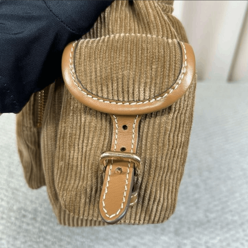 Miu Miu Miu Miu Corduroy Vintage Pocket Handbag Size ONE SIZE - 10 Thumbnail