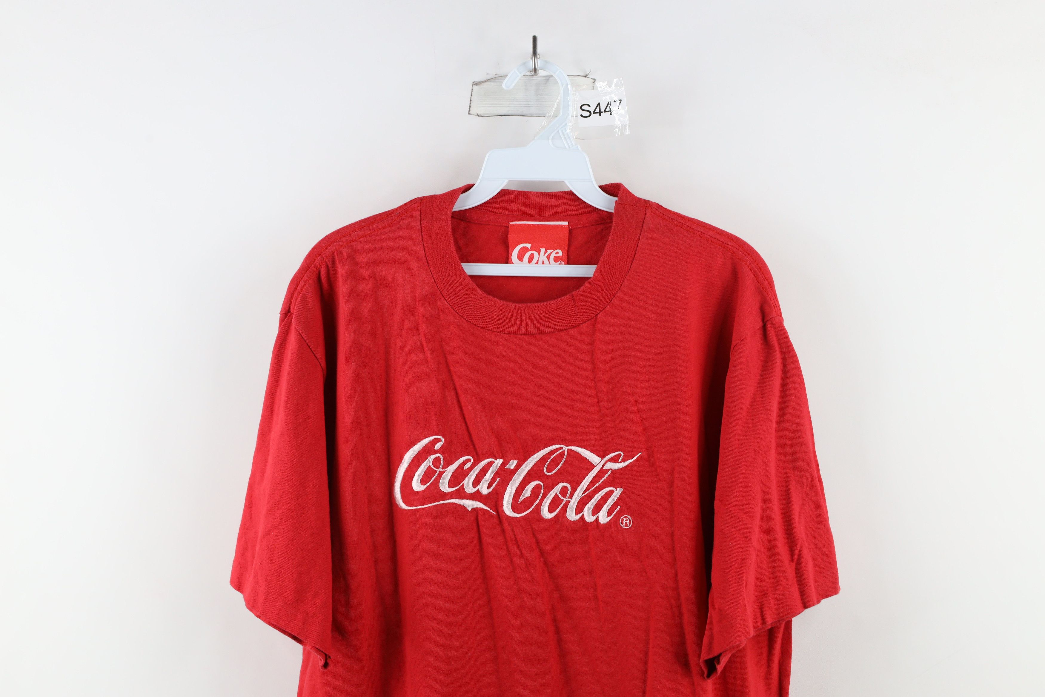 Coca Cola × Vintage Vintage 90s Coca Cola Out Script Short Sleeve T-Shirt USA Size US XL / EU 56 / 4 - 2 Thumbnail