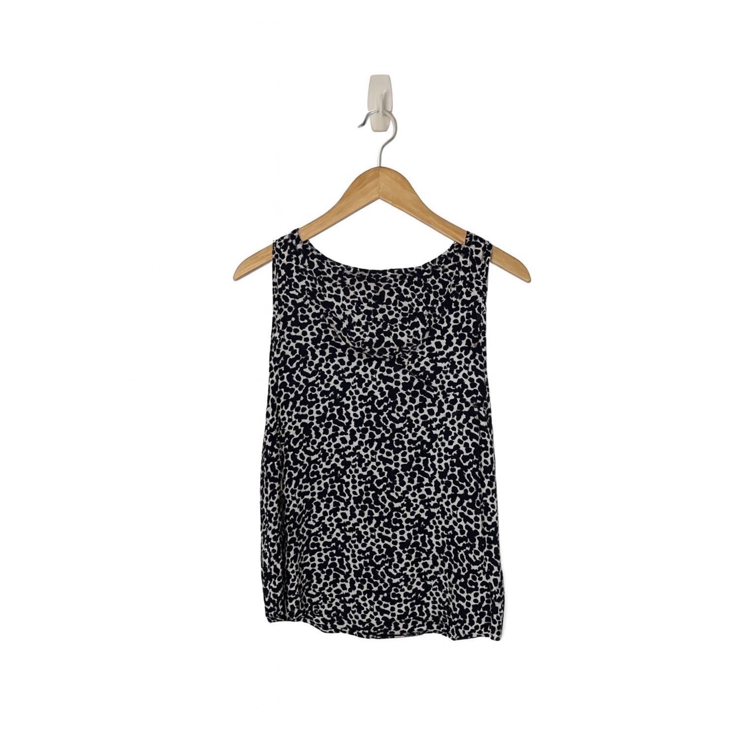 Banana Republic Banana Republic Black & White Polka Dot Tank Top | Size M | Size M / US 6-8 / IT 42-44 - 3 Thumbnail
