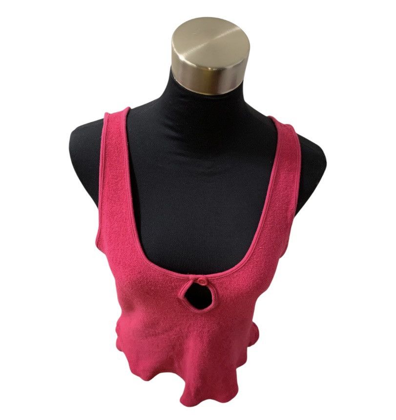 Vintage Vintage 80s Raspberry Pink Sleeveless Terrycloth Tank Top Size M / US 6-8 / IT 42-44 - 12 Thumbnail