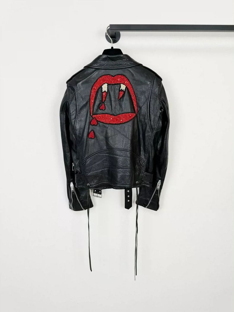Saint Laurent Paris Saint Laurent Paris Blood Tooth Leather Jacket 2505-Nextarr Size XS / US 0-2 / IT 36-38 - 8 Thumbnail