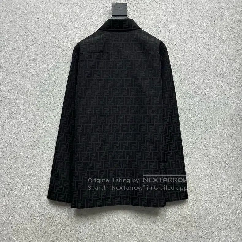 Fendi Fendi Pocket Full-Print Logo Jacquard Jacket Shirt Size US S / EU 44-46 / 1 - 2 Thumbnail