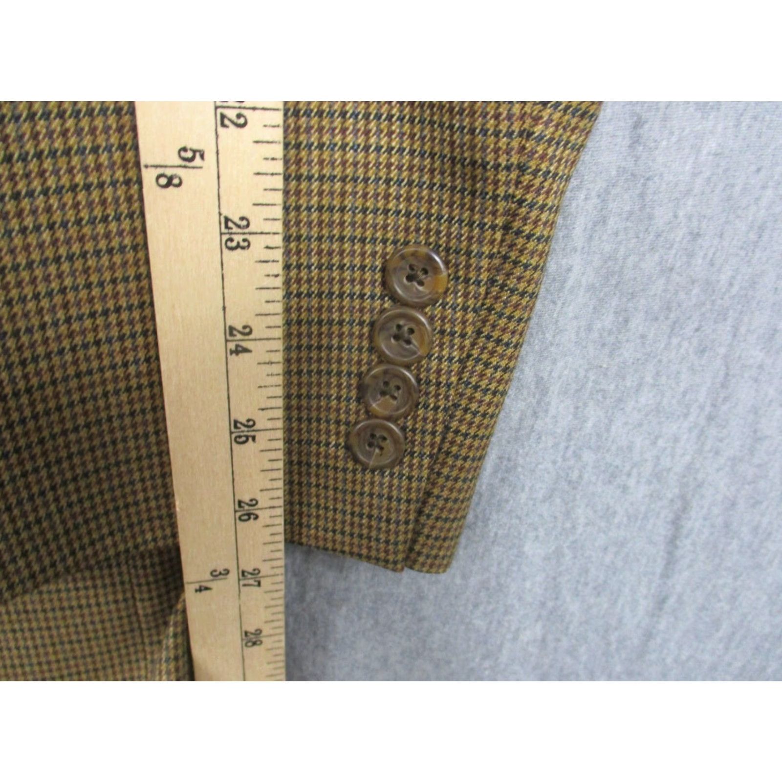 Ralph Lauren Lauren Ralph Lauren Blazer Mens 44 Long Wool Houndstooth Classic Fit Jacket Size 44R - 5 Thumbnail