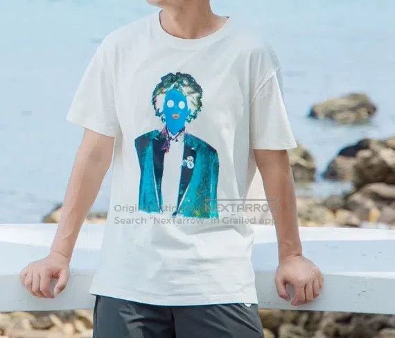 Louis Vuitton Louis Vuitton White Afro Neon Figure Short Sleeve Size US XL / EU 56 / 4 - 4 Thumbnail