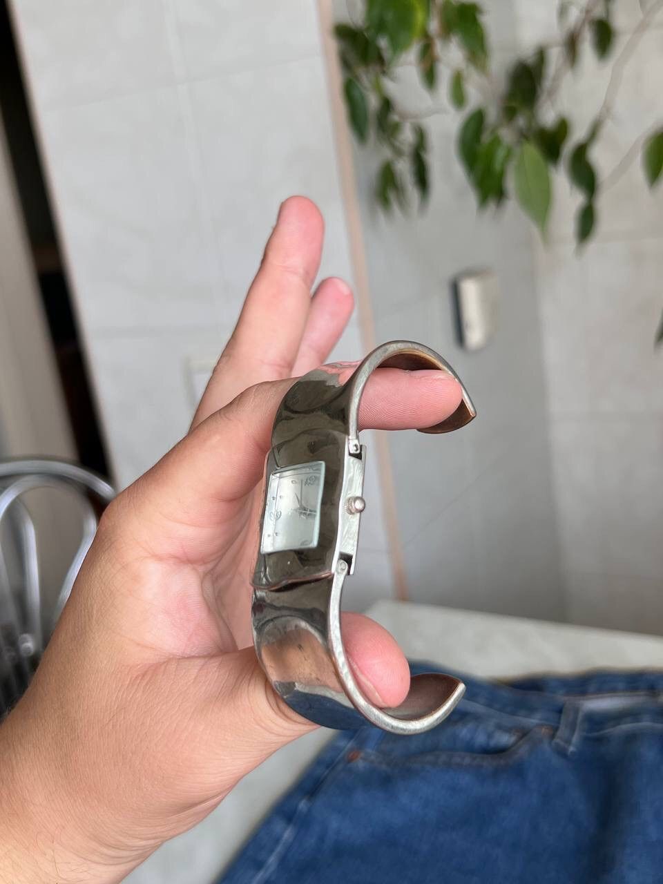 Japanese Brand × Vintage Vintage Japanese style futuristic Chrome Metallic Watch Size ONE SIZE - 8 Thumbnail