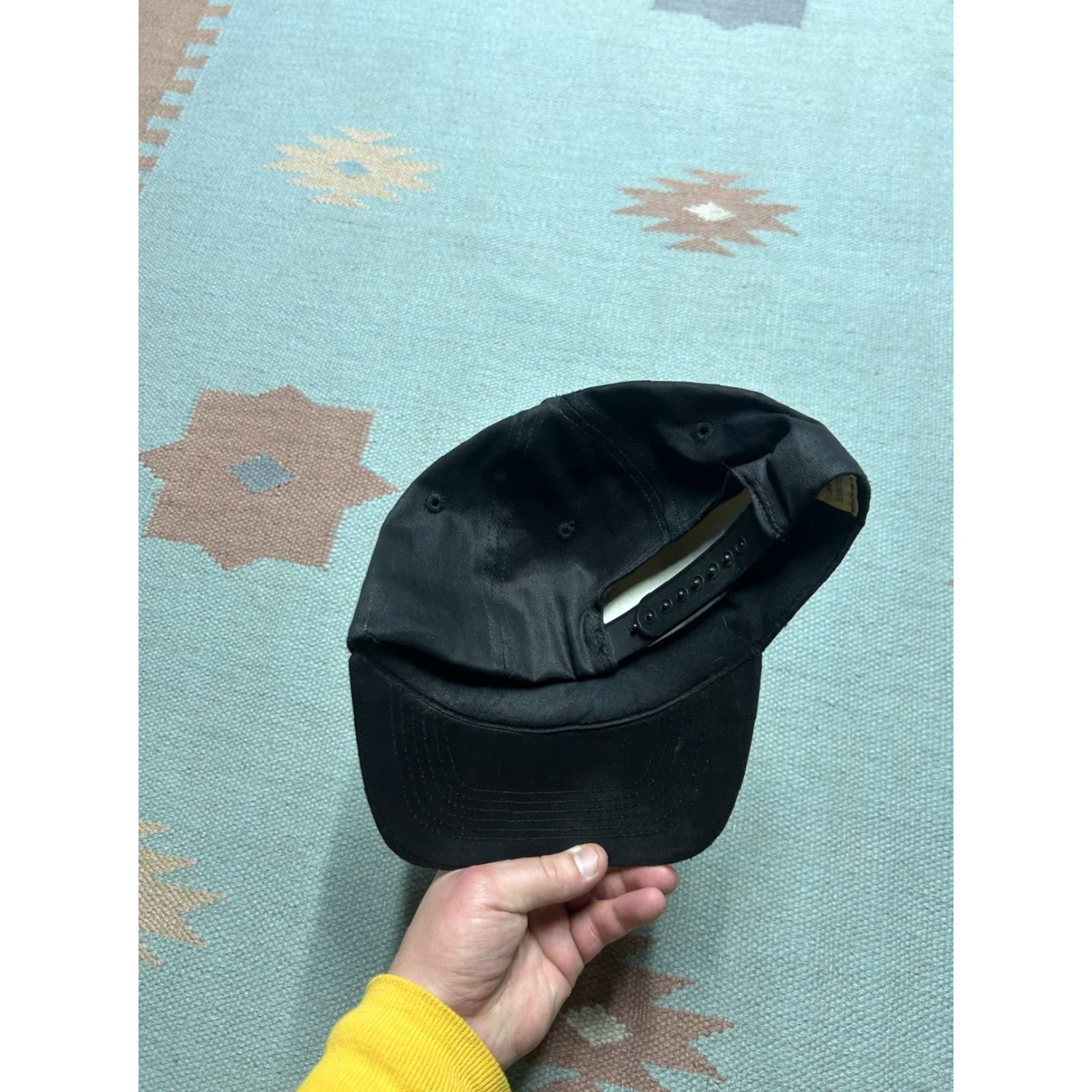 Vintage VINTAGE SnapBack hat cap Skagway brewing Alaska black adjustable beer Mens Adjustable Black Snapback Size ONE SIZE - 4 Thumbnail